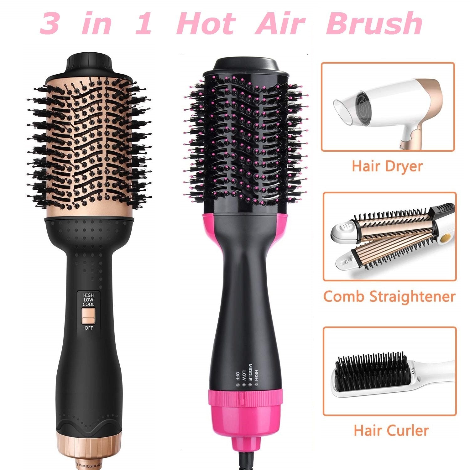 Blow Dryer Brush & Hair Straightener