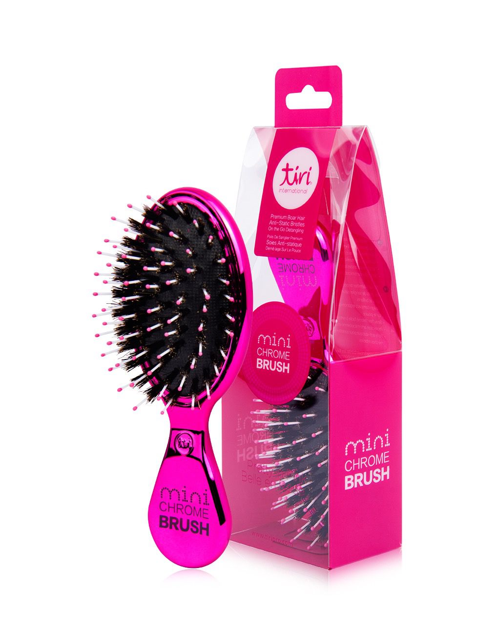 Mini Boar Bristle Paddle Brush