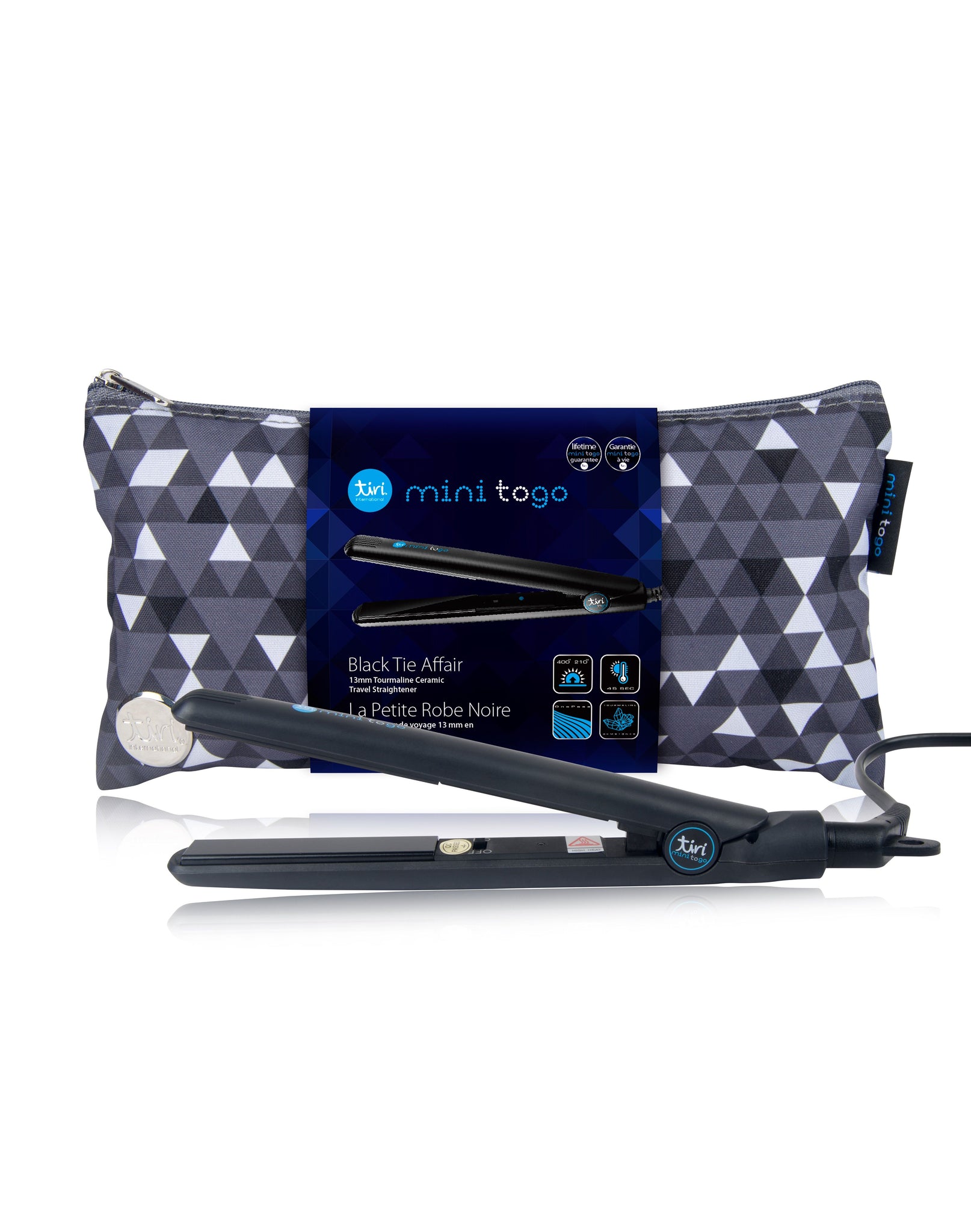 Mini Travel Flat Iron with Carrying Pouch